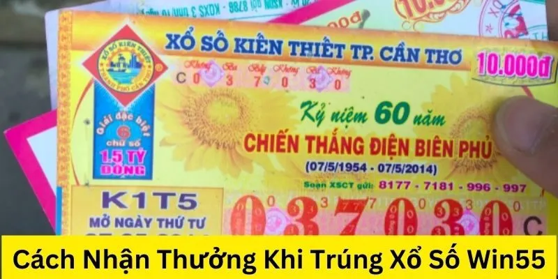 Cách nhận thưởng khi trúng xổ số